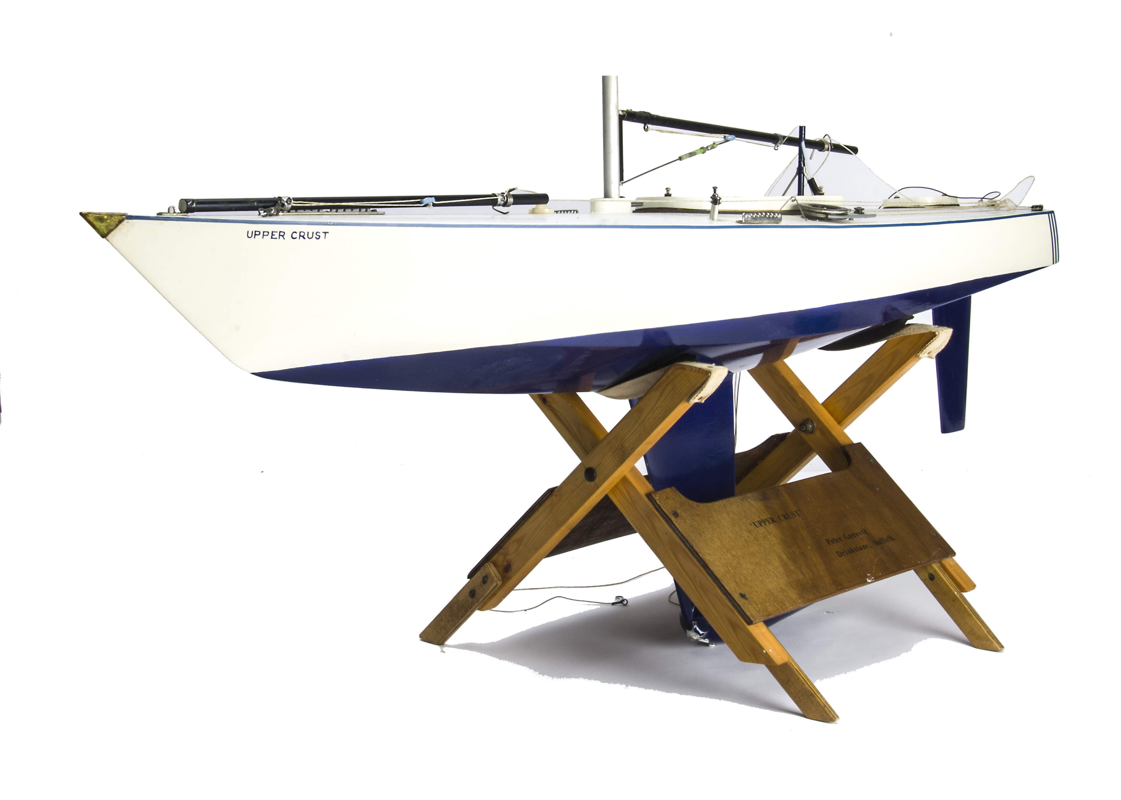 A large Marblehead Radio Controlled Yacht
